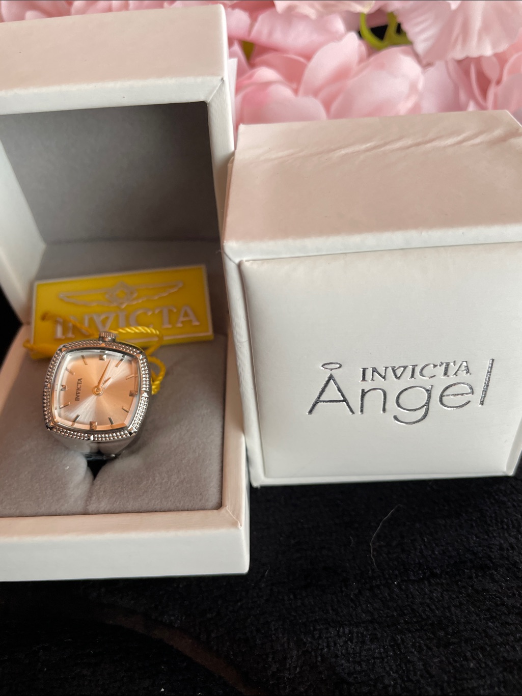Invicta Angel Silver Tone Watch With Beaded Bezel